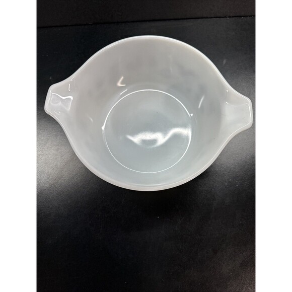 Pyrex 474-B Americana Brown Design on White Eagle 1  1/2 Qt - Picture 4 of 5